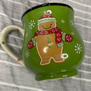 TEMPTATIONS CHRISTMAS GINGERBREAD MAN MUG WITH SNOWFLAKES boxCV